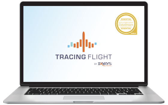 Tracing Flight software screen on a computer